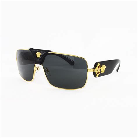 versace glasses clear men with gold|gold frame sunglasses men Versace.